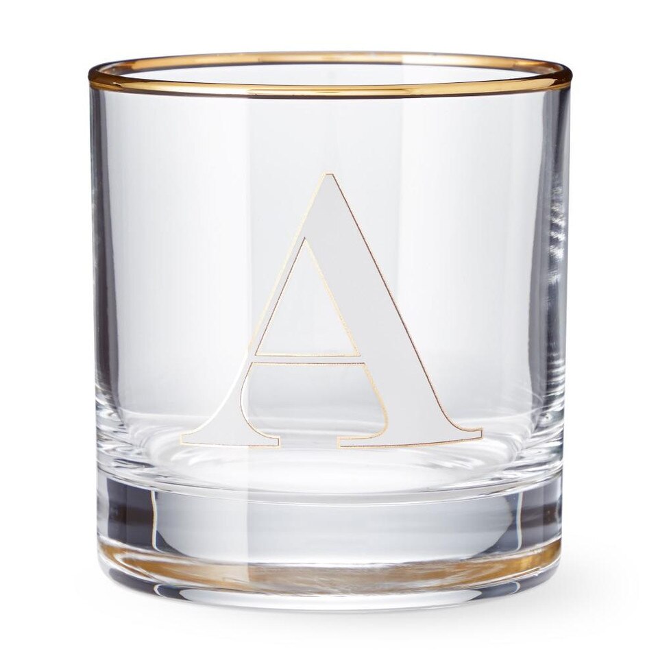 Monogram Double OldFashioned Glass Williams Sonoma Australia